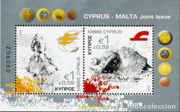 Sellos: 212525 MNH CHIPRE 2008 INTRODUCCION DEL EURO