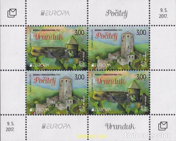 Sellos: 793925 MNH BOSNIA-HERZEGOVINA. Adm Croata 2017 EUROPA CEPT 2017 -ARQUITECTURA Y PATRIMONIO. CASTILL