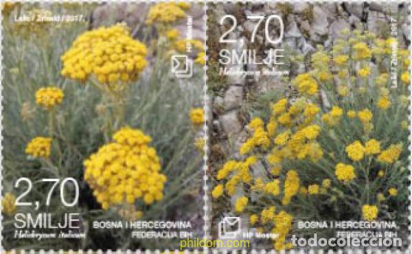 Sellos: 591438 MNH BOSNIA-HERZEGOVINA. Adm Croata 2017 FLORES. INMORTAL DE ITALIA