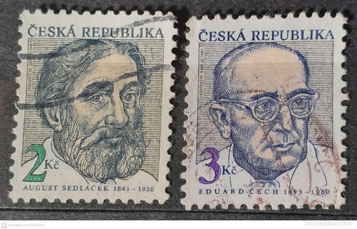 Sellos: REP&Uacute;BLICA CHECA n&deg; 12/13&deg; Personalidades. Serie completa