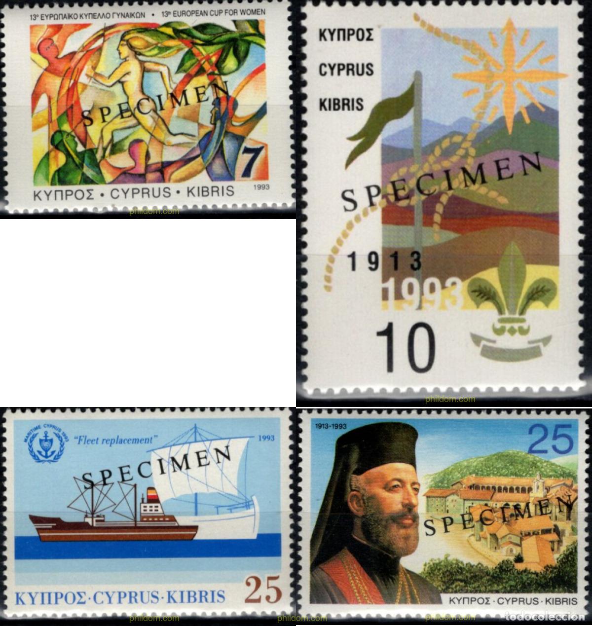 Sellos: 793961 MNH CHIPRE 1993 ANIVERSARIOS Y ACONTECIMIENTOS