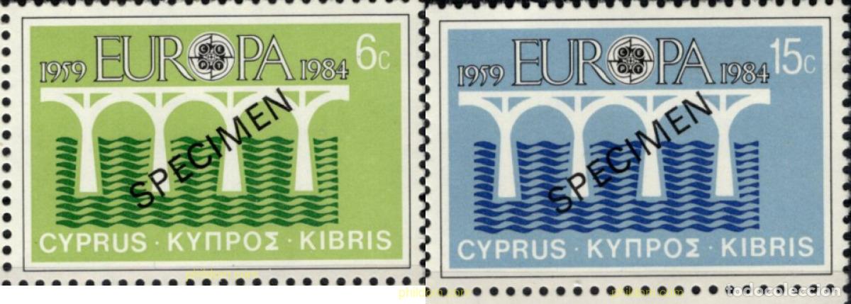 Sellos: 794004 MNH CHIPRE 1984 EUROPA CEPT. 25 ANIVERSARIO DE LA CEPT