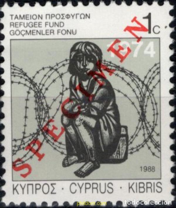 Sellos: 794003 MNH CHIPRE 1988 PARA LOS REFUGIADOS