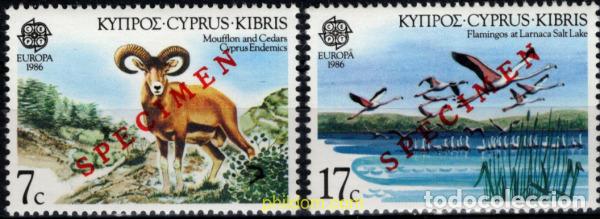 Sellos: 794013 MNH CHIPRE 1986 EUROPA CEPT. PATRIMONIO ARTISTICO Y NATURAL