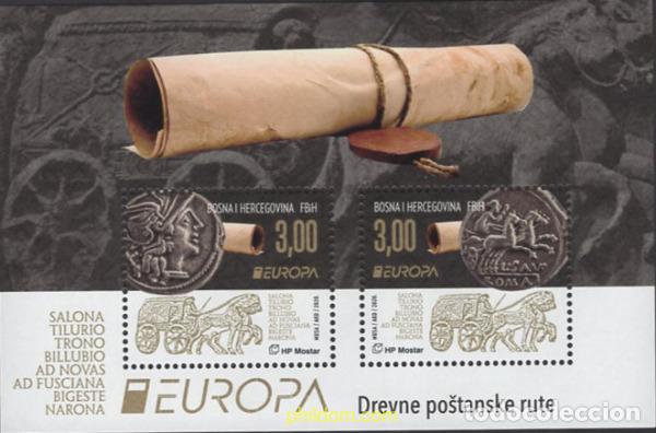 Sellos: 636810 MNH BOSNIA-HERZEGOVINA. Adm Croata 2020 EUROPA CEPT 2020 - ANTIGUAS RUTAS POSTALES