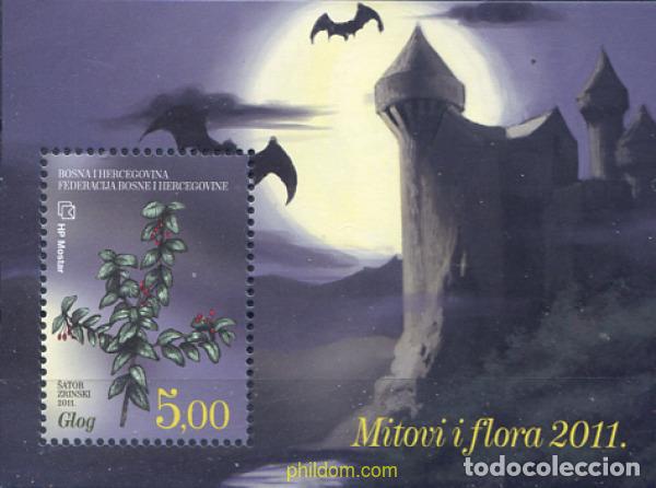 Sellos: 317353 MNH BOSNIA-HERZEGOVINA. Adm Croata 2011 MITOS Y FLORES