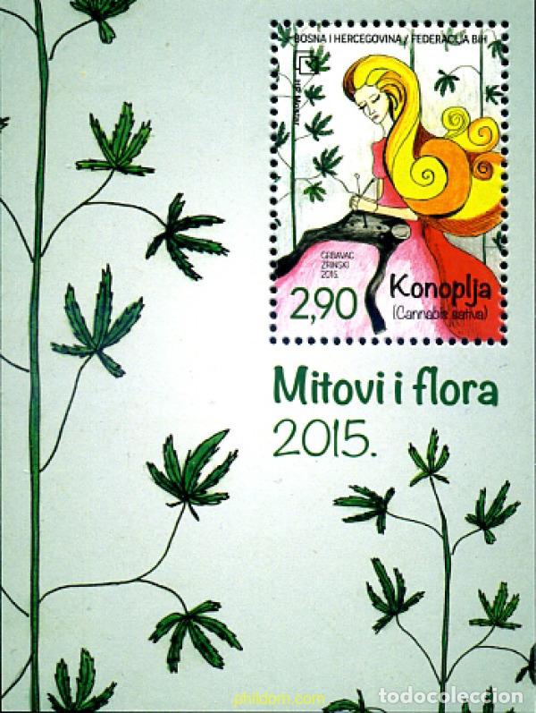 Sellos: 351871 MNH BOSNIA-HERZEGOVINA. Adm Croata 2015 MITOS Y FLORA