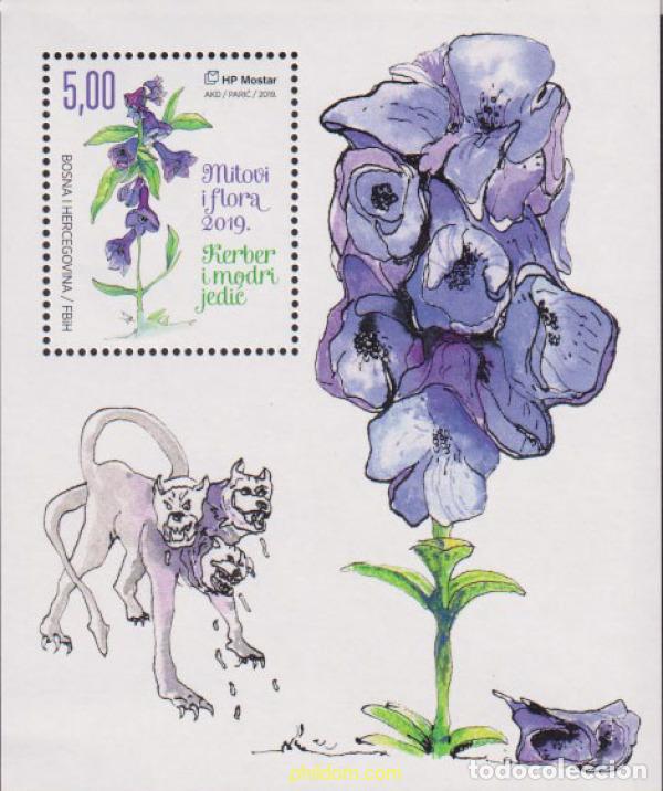 Sellos: 612334 MNH BOSNIA-HERZEGOVINA. Adm Croata 2019 MITOS Y FLORA 2019