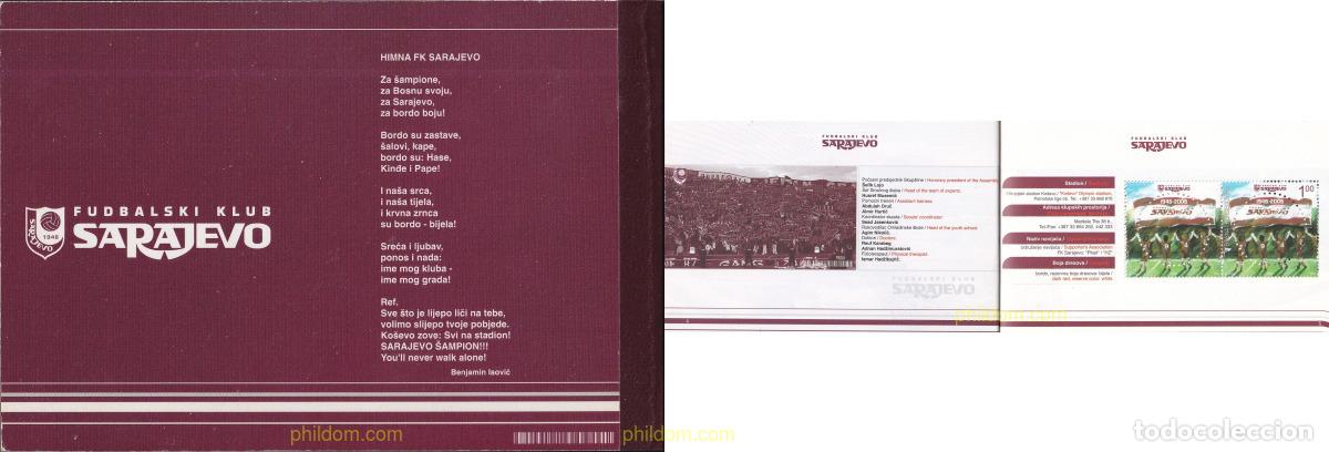 Sellos: 228224 MNH BOSNIA-HERZEGOVINA 2006 60 ANIVERSARIO DEL CLUB DE FUTBOL FK SARAJEVO