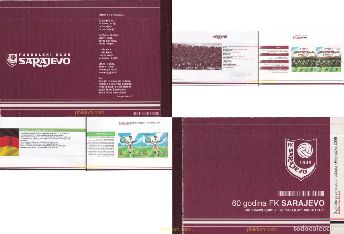 Sellos: 228224 MNH BOSNIA-HERZEGOVINA 2006 60 ANIVERSARIO DEL CLUB DE FUTBOL FK SARAJEVO
