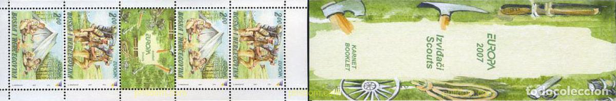 Sellos: 203371 MNH BOSNIA-HERZEGOVINA 2007 EUROPA CEPT. 100 A&Ntilde;OS DE ESCULTISMO