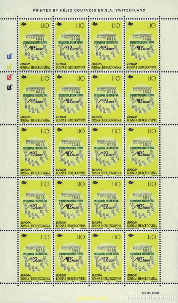 Sellos: 9145 MNH BOSNIA-HERZEGOVINA 1998 EUROPA CEPT. FESTIVALES Y FIESTAS NACIONALES
