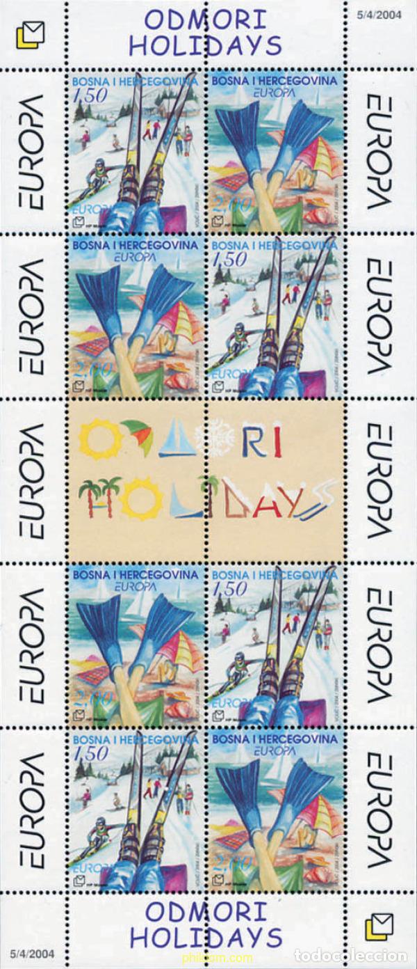 Sellos: 145559 MNH BOSNIA-HERZEGOVINA. Adm Croata 2004 EUROPA CEPT. VACACIONES