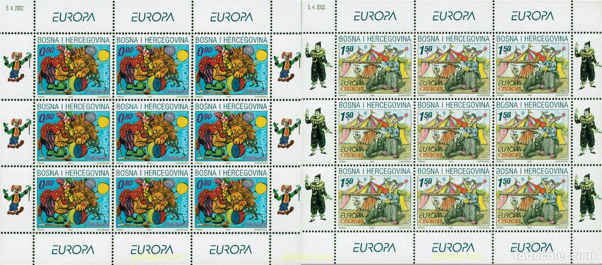 Sellos: 12543 MNH BOSNIA-HERZEGOVINA. Adm Croata 2002 EUROPA CEPT 2002 - EL CIRCO