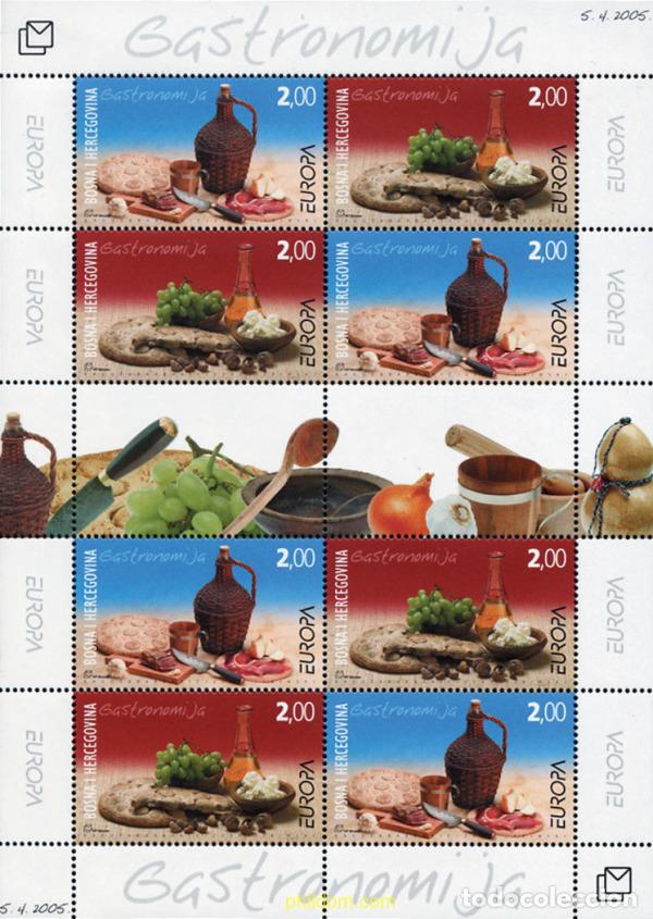 Sellos: 170314 MNH BOSNIA-HERZEGOVINA. Adm Croata 2005 EUROPA CEPT 2005 - GASTRONOMIA