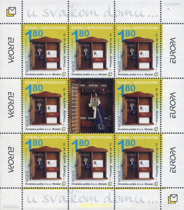 Sellos: 126339 MNH BOSNIA-HERZEGOVINA. Adm Croata 2003 EUROPA CEPT. ARTE DEL CARTEL