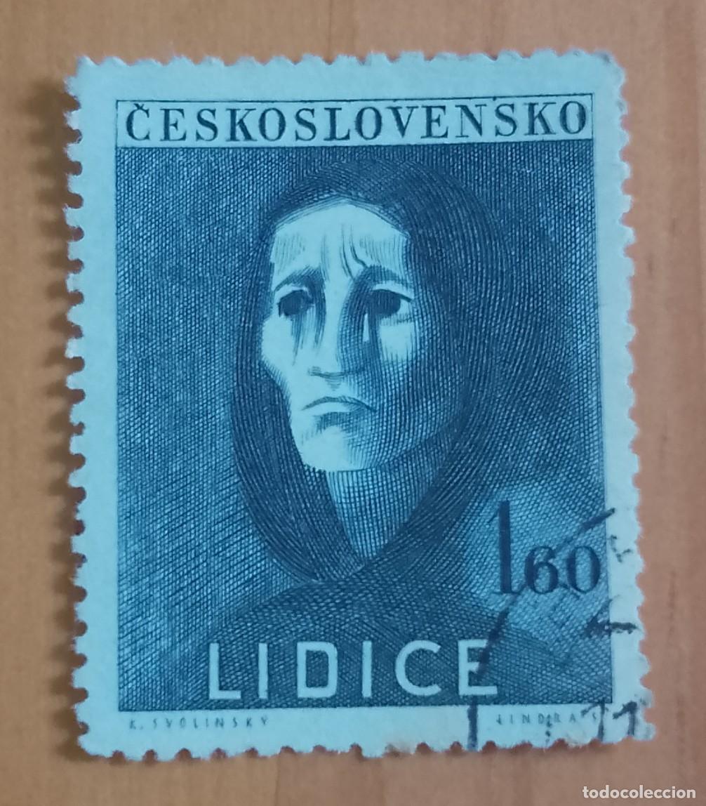 Sellos: CHECOSLOVAQUIA - V/F 1,60 - LIDICE