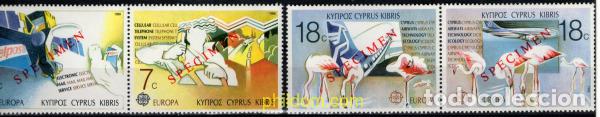 Sellos: 794112 MNH CHIPRE 1988 EUROPA CEPT. TRANSPORTE Y MEDIOS DE COMUNICACION