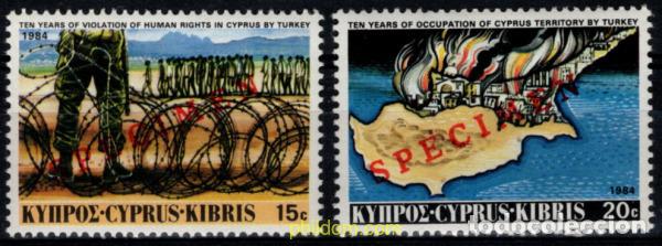 Sellos: 794111 MNH CHIPRE 1984 10 ANIVERSARIO DE LA INVASION DE CHIPRE POR TURQUIA
