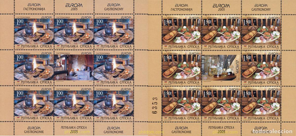 Sellos: 170323 MNH BOSNIA-HERZEGOVINA. Adm Serbia 2005 EUROPA CEPT 2005 - GASTRONOMIA