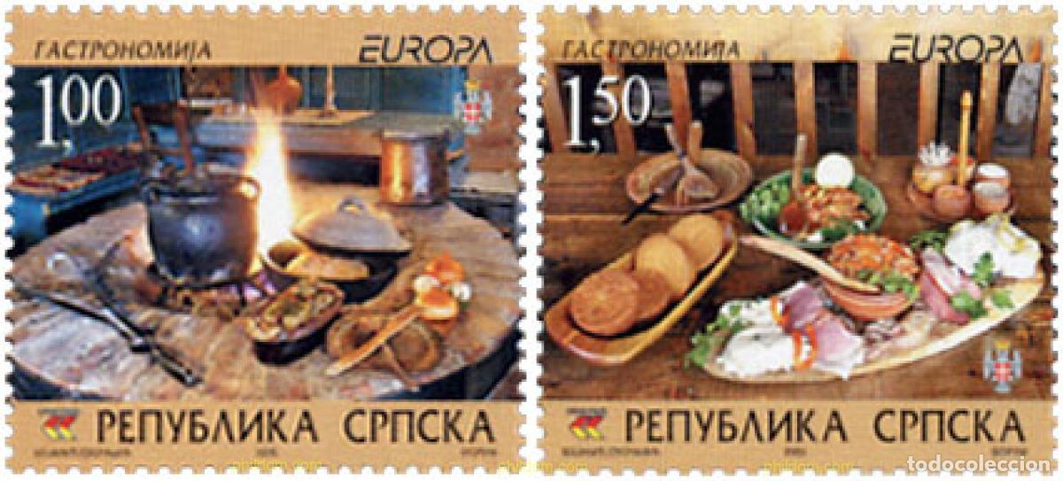 Sellos: 170320 MNH BOSNIA-HERZEGOVINA. Adm Serbia 2005 EUROPA CEPT 2005 - GASTRONOMIA
