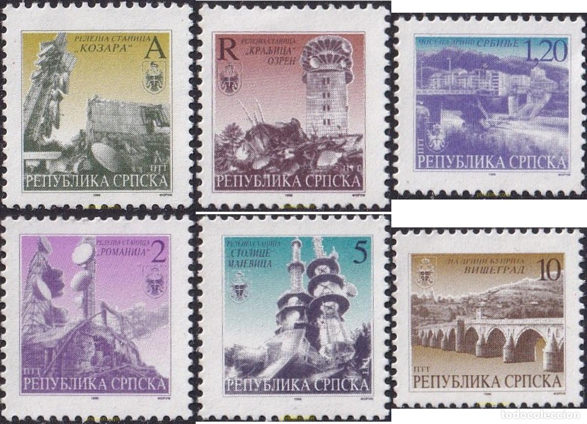 Sellos: 114551 MNH BOSNIA-HERZEGOVINA. Adm Serbia 1996 PUENTES Y REPETIDORES