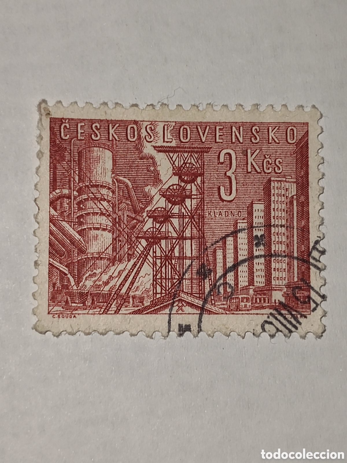Sellos: Sello de Checoslovaquia 400 aniversario de la ciudad de Kkadno 1961