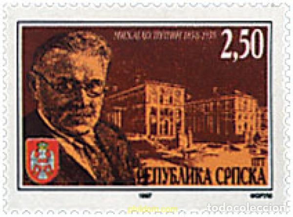 Sellos: 50541 MNH BOSNIA-HERZEGOVINA. Adm Serbia 1997 HOMENAJE A MIHAJLO PUPIN