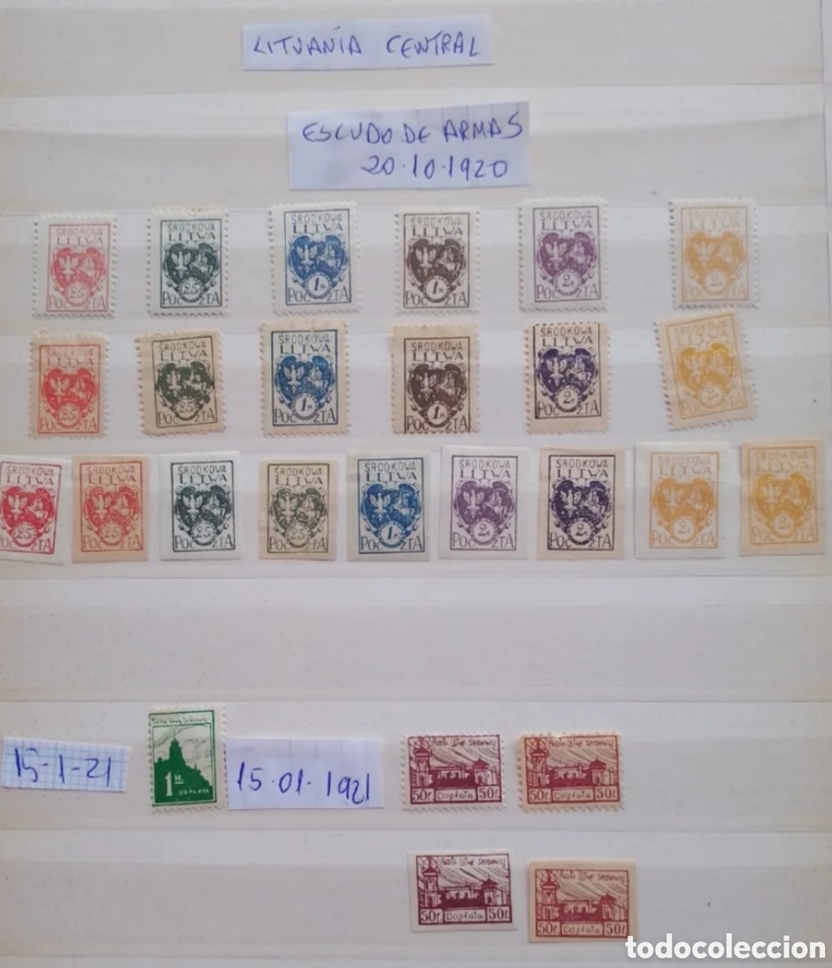 Sellos: SELLOS LITUANIA CENTRAL 1918-1923