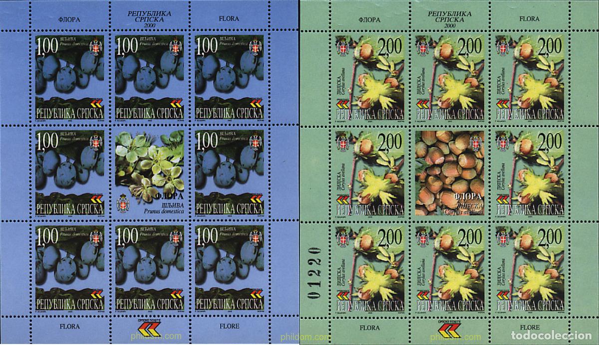Sellos: 8388 MNH BOSNIA-HERZEGOVINA. Adm Serbia 2000 FRUTOS
