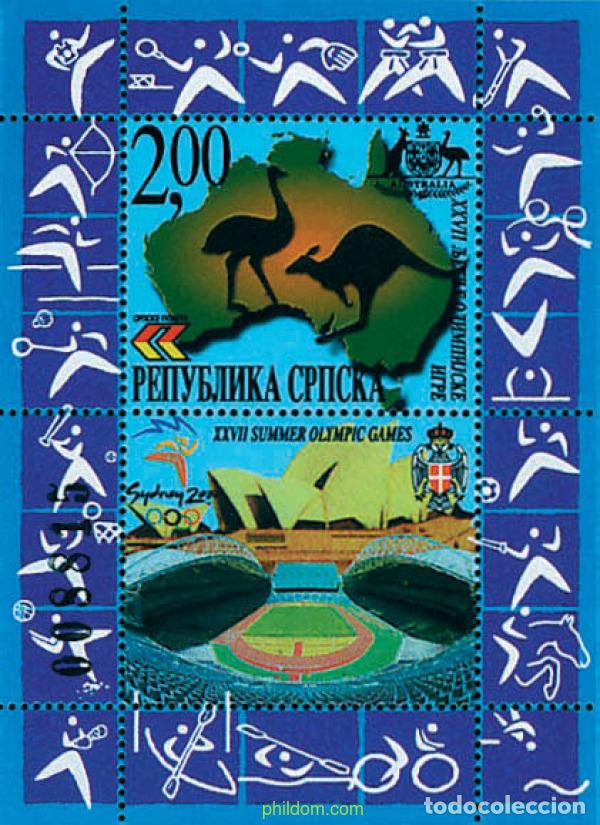 Sellos: 81097 MNH BOSNIA-HERZEGOVINA. Adm Serbia 2000 27 JUEGOS OLIMPICOS VERANO SYDNEY 2000