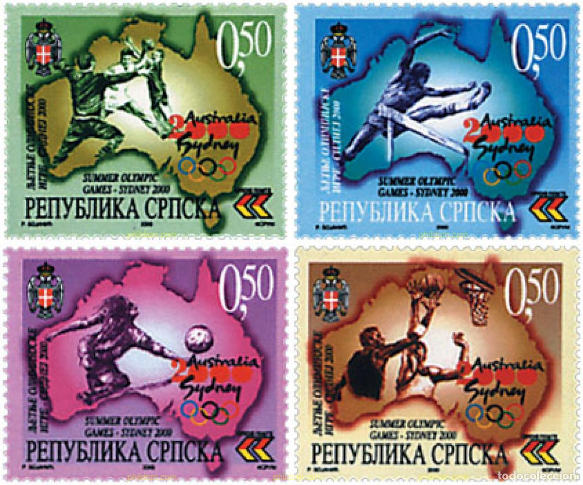 Sellos: 81096 MNH BOSNIA-HERZEGOVINA. Adm Serbia 2000 27 JUEGOS OLIMPICOS VERANO SYDNEY 2000