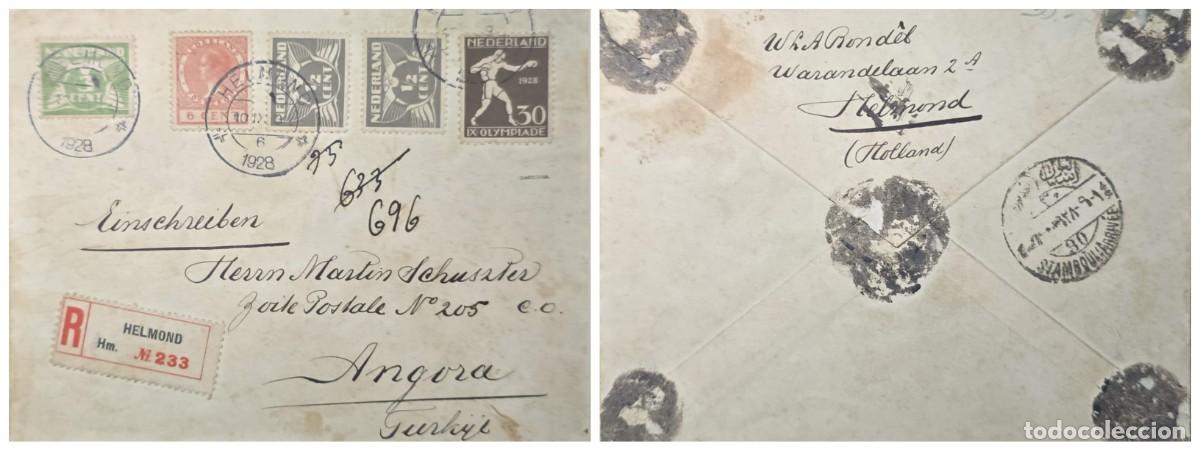 Sellos: O) 1928 NETHERLANDS, HELMOND, GULL 3c, QUEEN WILHELMINA, GULL 1/2c, BOXING . THE SURTAX ON THESE S