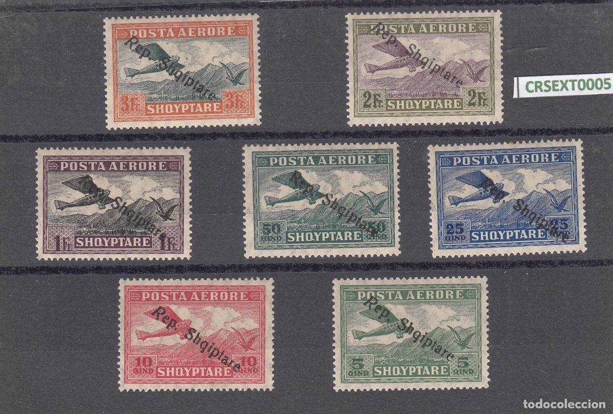 Selos: CRSEXT0005 SELLOS ALBANIA AEREOS N&ordm; CAT AV 8-14 X