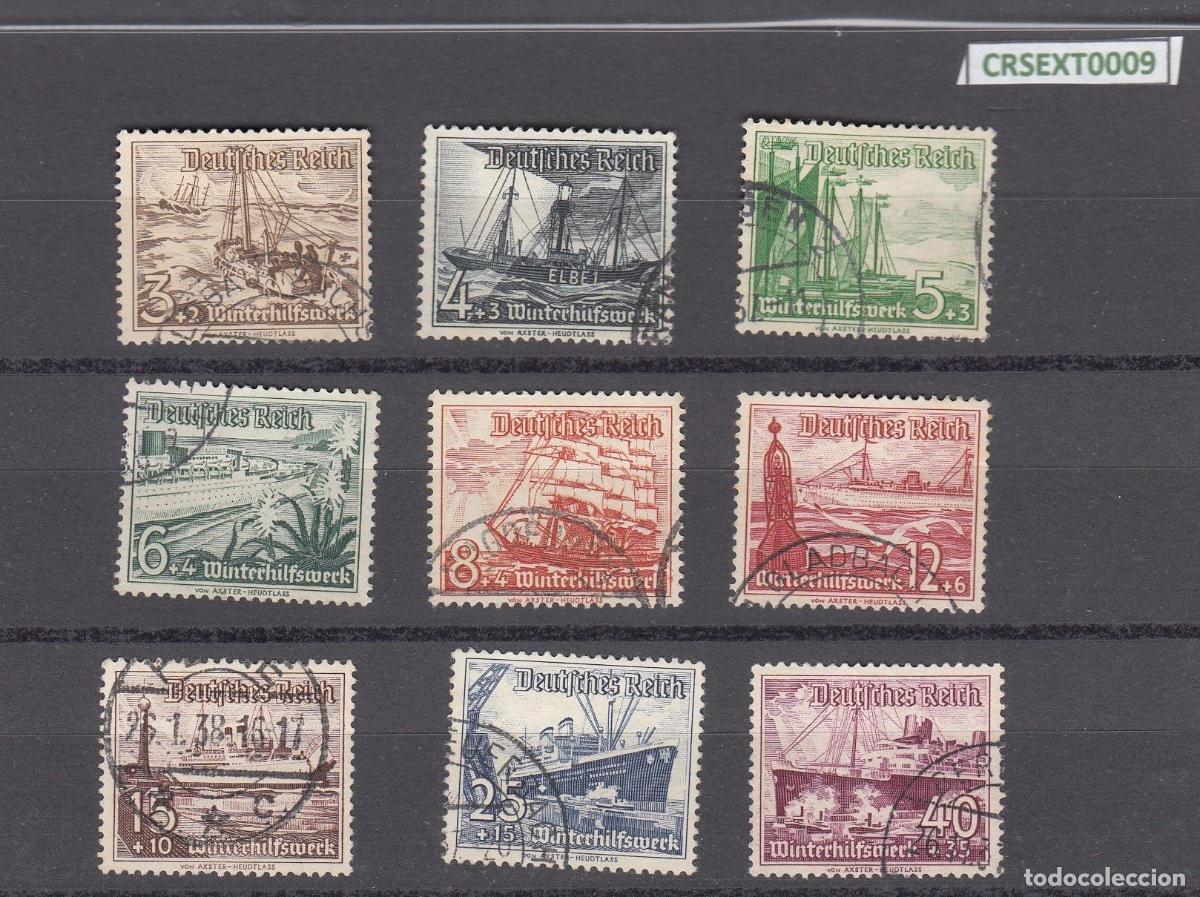 Sellos: CRSEXT0009 SELLOS ALEMANIA IMPERIO N&ordm; CAT 594-602 USADOS