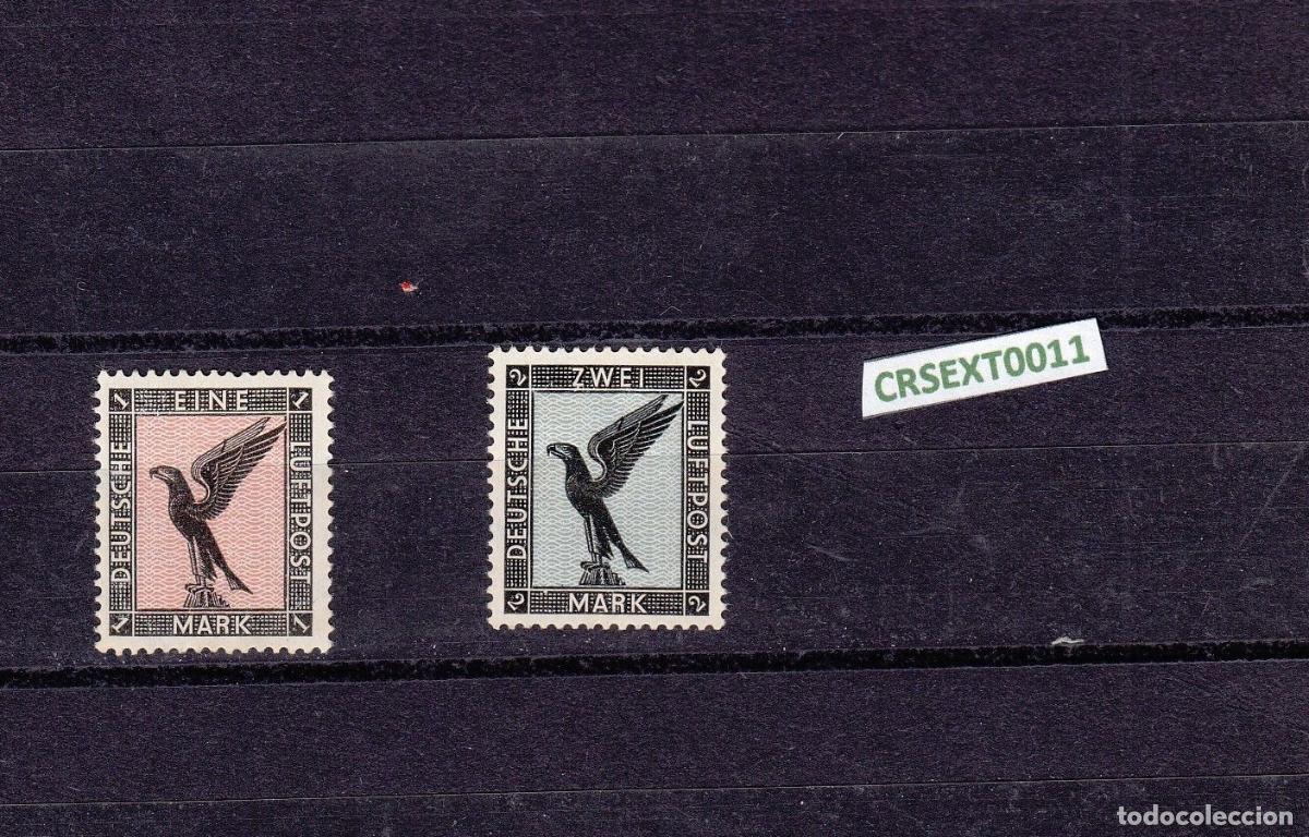 Sellos: CRSEXT0011 SELLOS ALEMANIA IMPERIO AEREOS N&ordm; CAT AV 32 AL 33 FINAL DE SERIE X