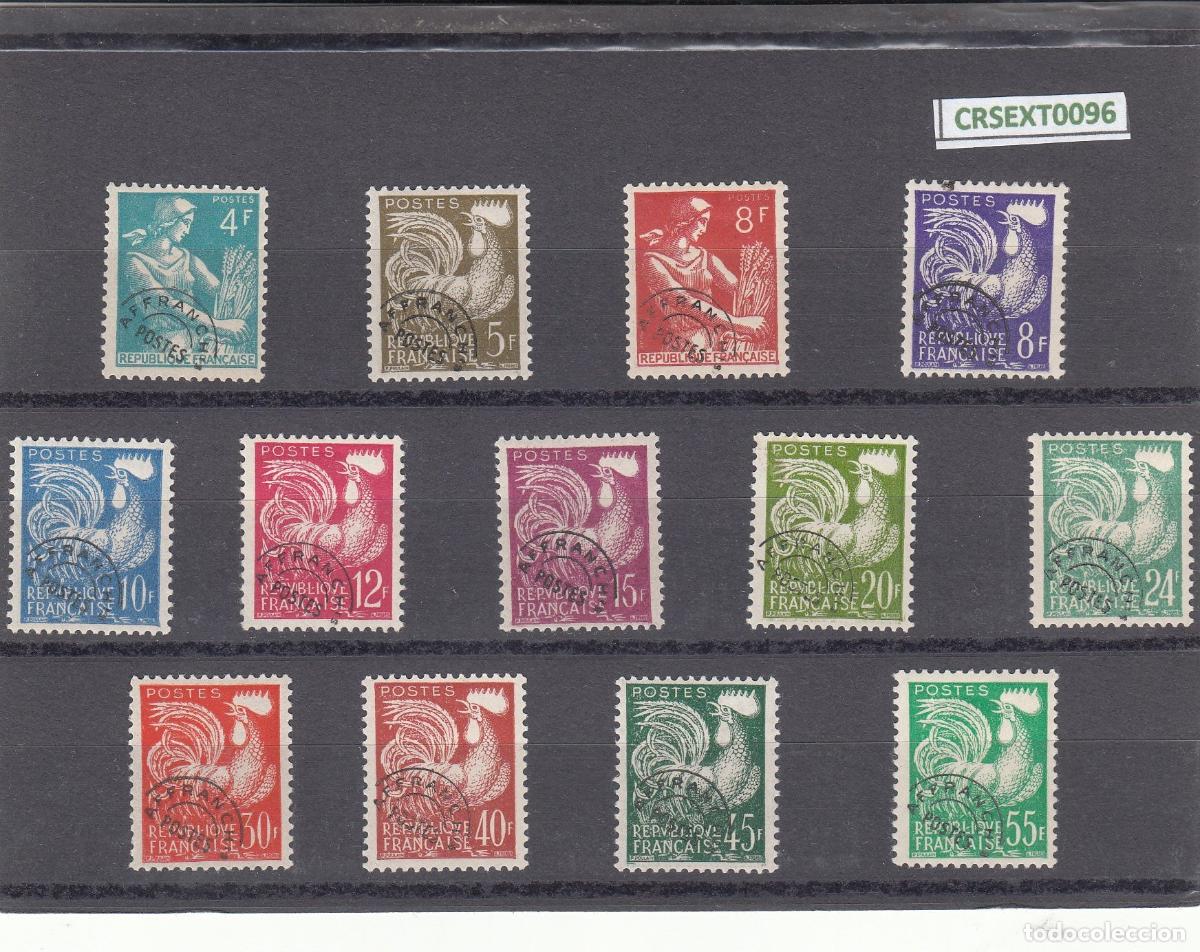 Briefmarken: CRSEXT0096 SELLOS FRANCIA (PLEOBLITERADO) N&ordm; CAT 106-18 X CON CHARNELA