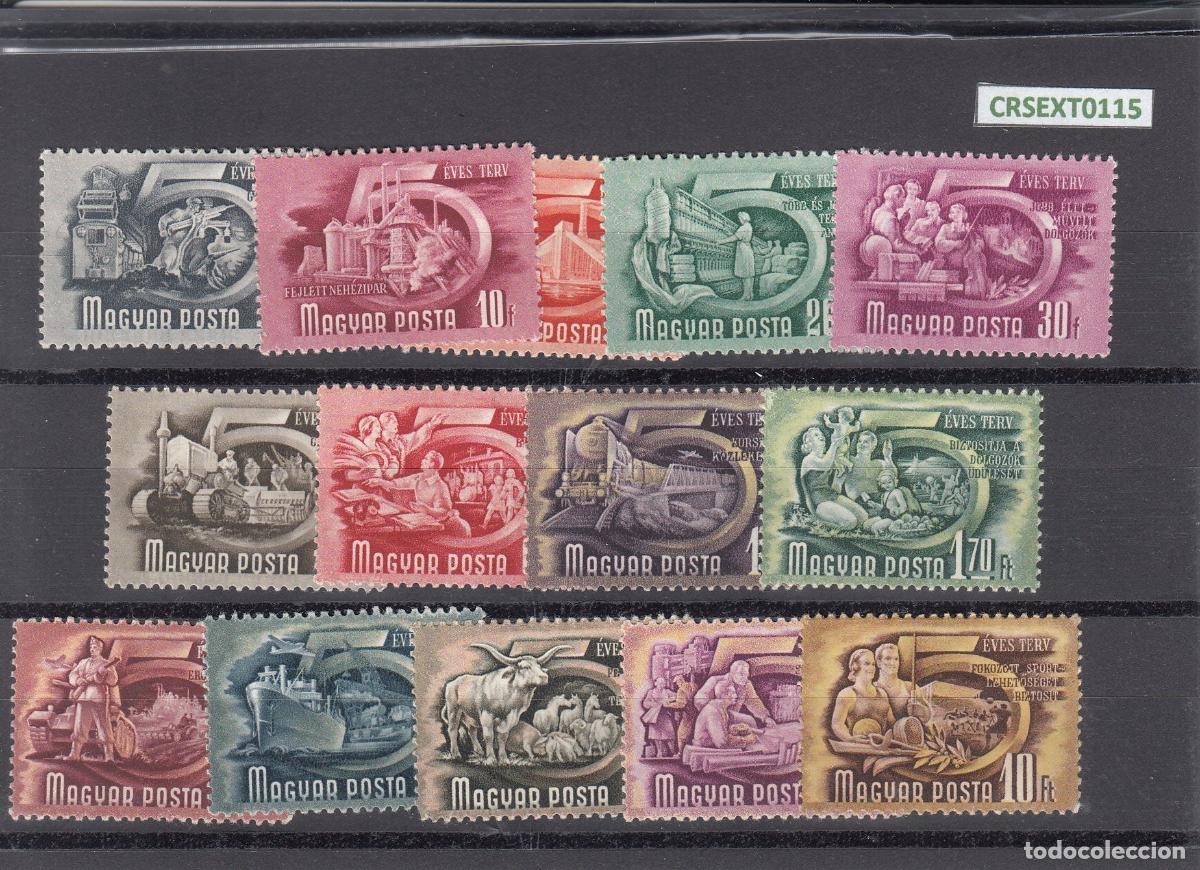 Timbres: CREXT0115 SELLOS HUNGRIA N&ordm; CAT 927-40 XX TIPO A SIN CHARNELA