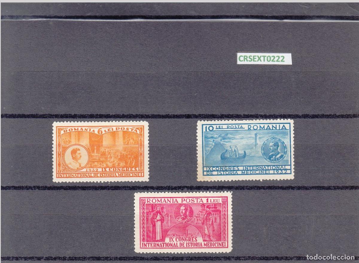 Timbres: CRSEXT0222 SELLOS RUMANIA N&ordm; 446-8 X CON CHARNELA