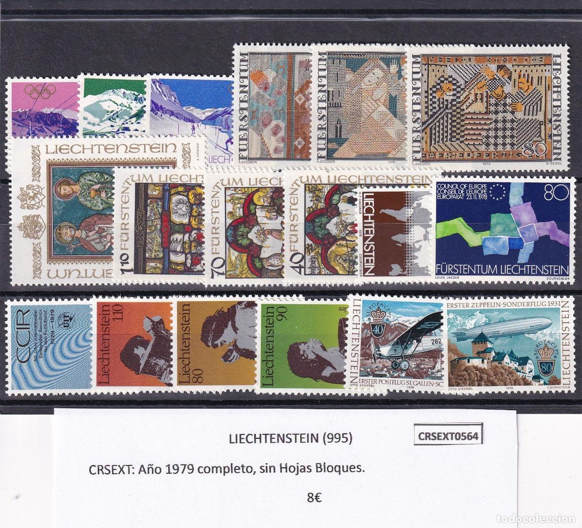 Stamps: CRSEXT0564 SELLOS LIECHTENSTEIN 1979 completo, sin Hojas Bloques.
