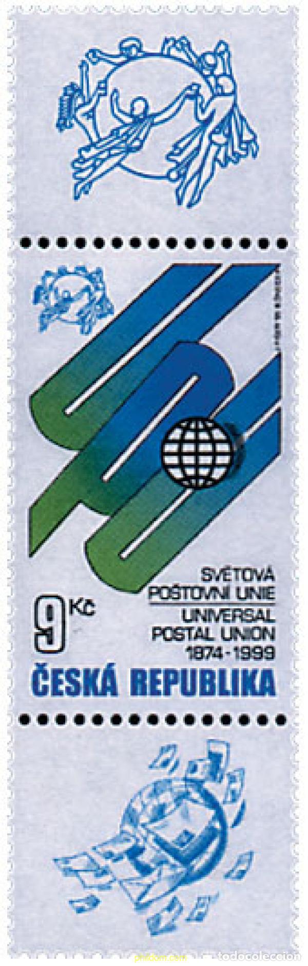 Sellos: 80319 MNH CHEQUIA 1999 125 ANIVERSARIO DE LA UPU