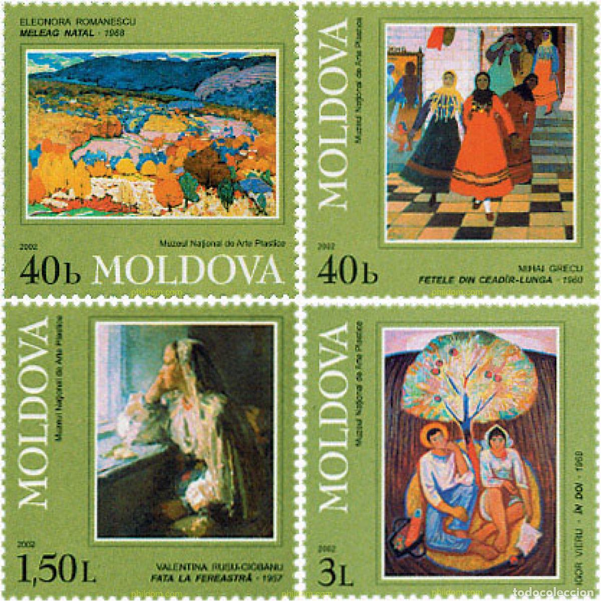 Sellos: 99142 MNH MOLDAVIA 2002 PINTURAS