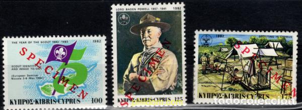 Sellos: 794162 MNH CHIPRE 1982 75 ANIVERSARIO DEL ESCULTISMO