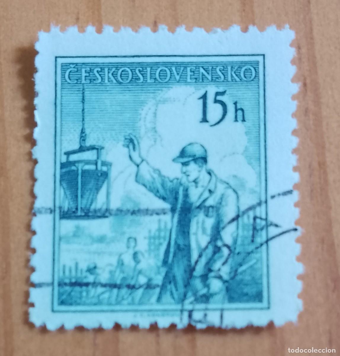 Sellos: CHECOSLOVAQUIA - V/F 15 H - A&Ntilde;O 1954 - OFICIOS