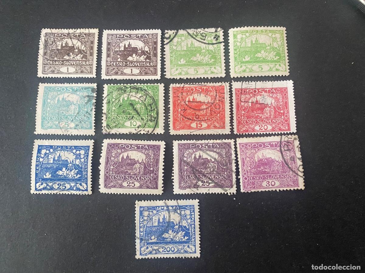 Selos: Checoslovaquia sellos antiguos de 1918/19 dentados