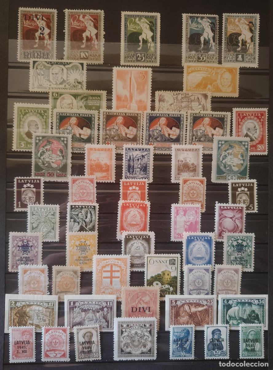 Timbres: LOTE DE SELLOS LETONIA, ALTO VALOR EN CATALOGO