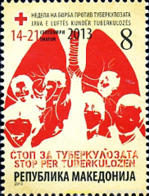 Sellos: 307646 MNH MACEDONIA 2013 TUBERCULOSIS