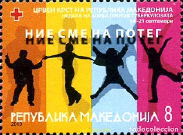 Sellos: 255681 MNH MACEDONIA 2010 LUCHA CONTRA LA TUBERCULOSIS