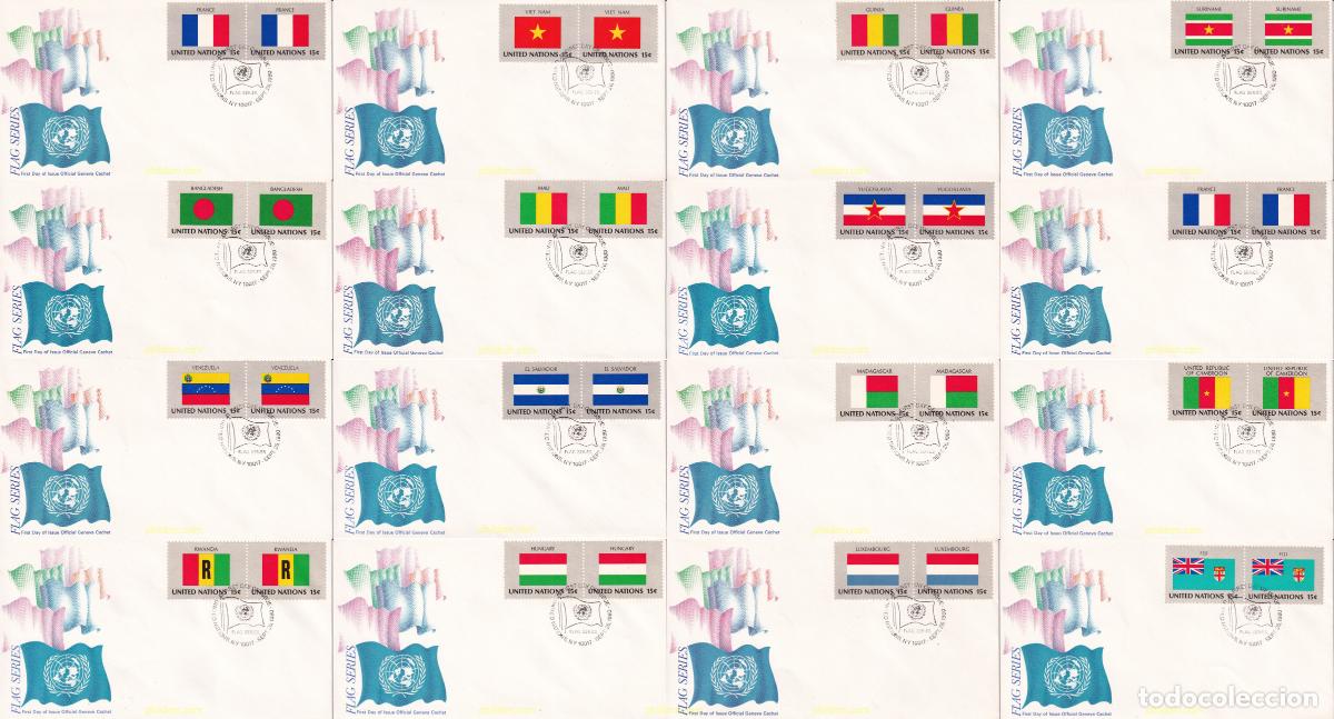 Sellos: 723242 MNH NACIONES UNIDAS. Nueva York 1980 BANDERAS DE LOS ESTADOS MIEMBRO DE LAS NACIONES UNIDAS