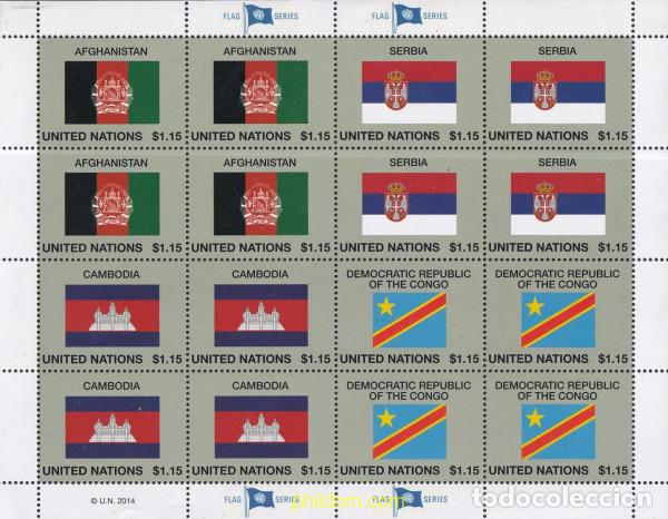 Sellos: 794465 MNH NACIONES UNIDAS. Nueva York 2014 BANDERAS
